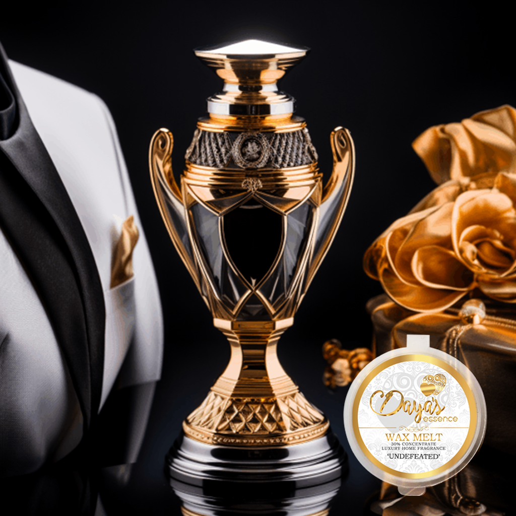 Scented Wax Melts: 30% fragrance load for 30+ hours. Bold grapefruit, marine breeze, and leather for a fresh, masculine vibe."Undefeated."