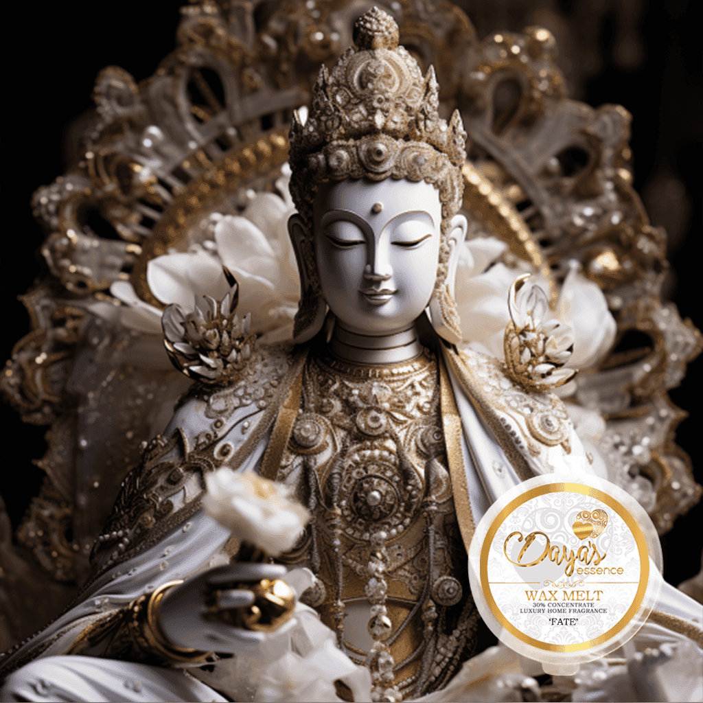 Zen wax melts: 30% fragrance, mystical calm with patchouli, orange, amber for destressing.