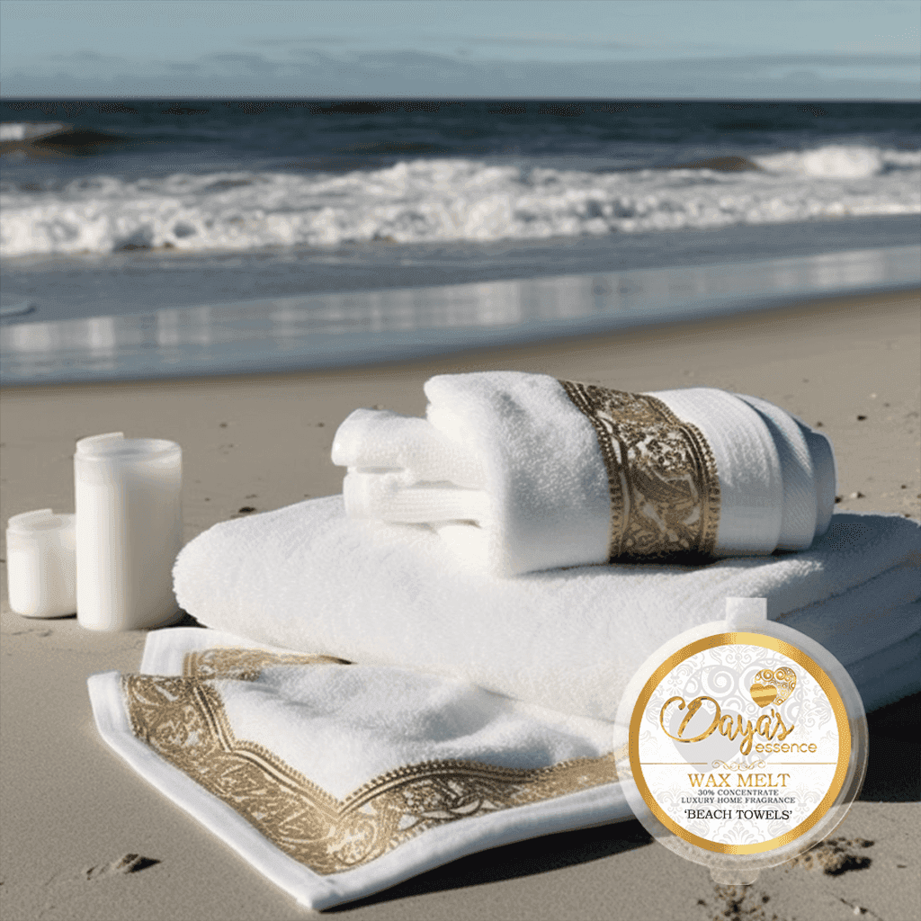 Super strong wax melts: 30% fragrance, citrus, marine breeze, amber, beach style scent.